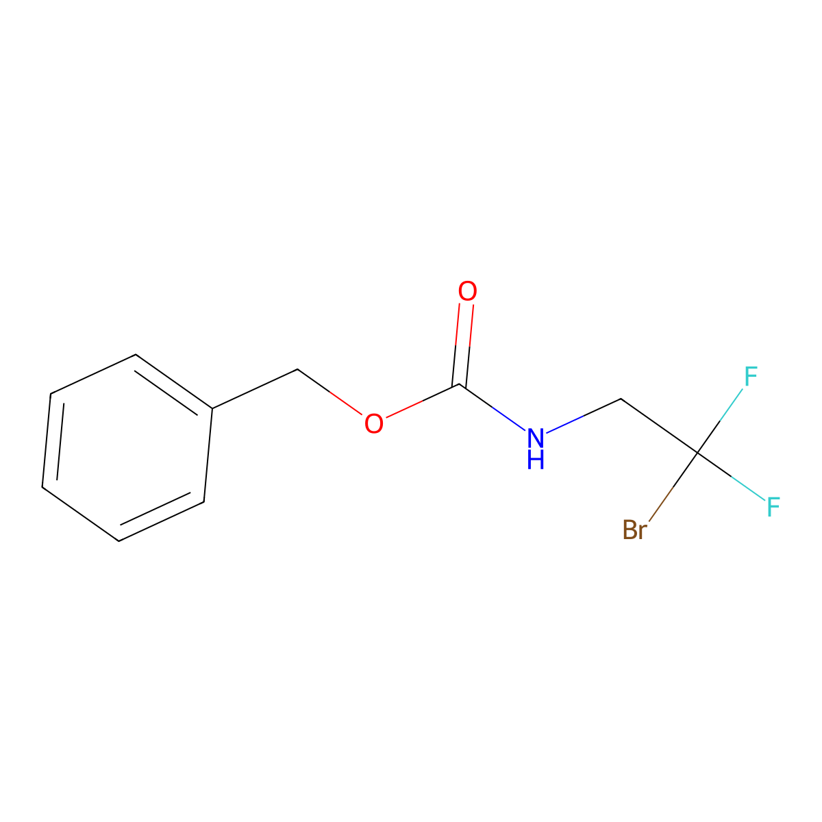 benzyl N-(2-bromo-2,2-difluoroethyl)carbamate molecular structure, CAS 1871584-09-6
