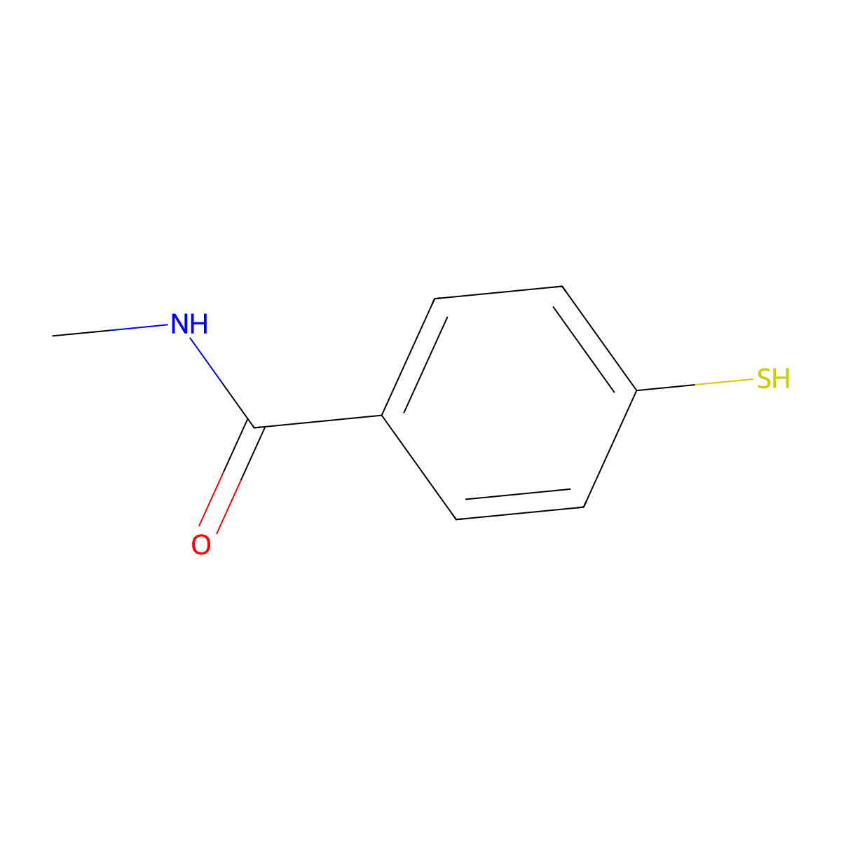 N-methyl-4-sulfanylbenzamide molecular structure, CAS 187160-34-5