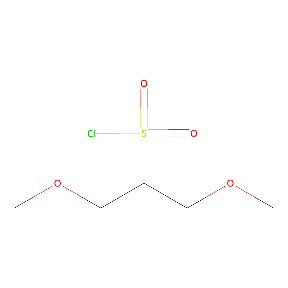 2-(Chlorosulfonyl)-1,3-dimethoxypropane molecular structure, CAS 1871639-57-4