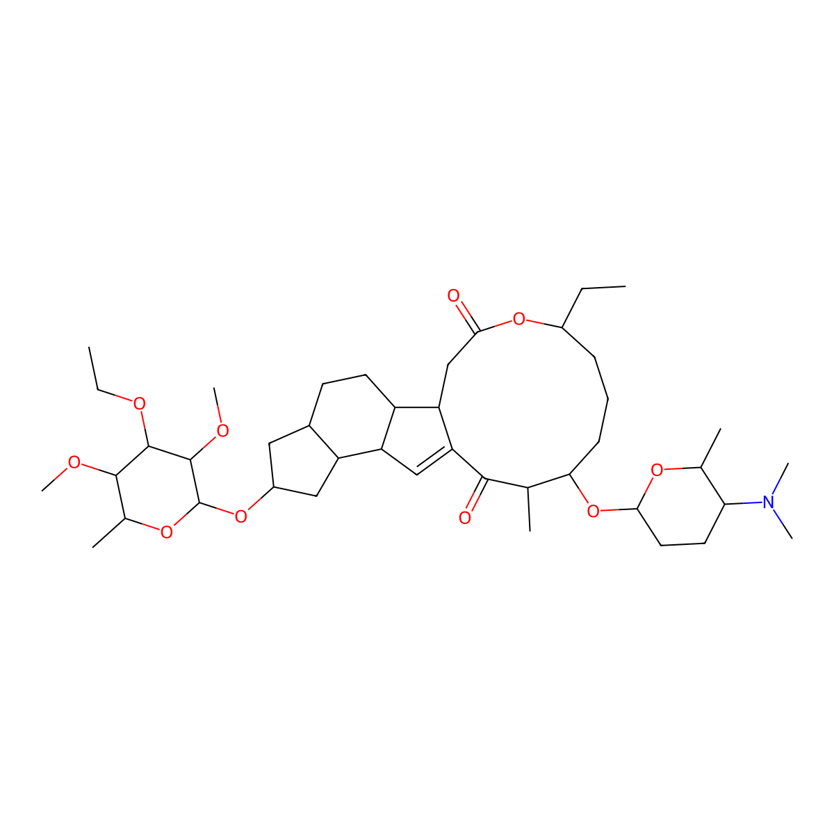Spinetoram J molecular structure, CAS 187166-40-1