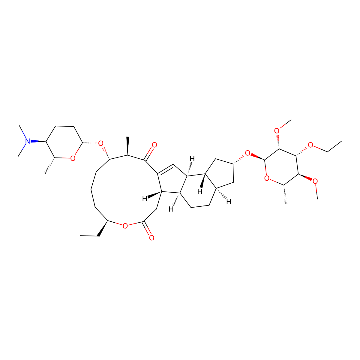Spinetoram J molecular structure, CAS 187166-40-1