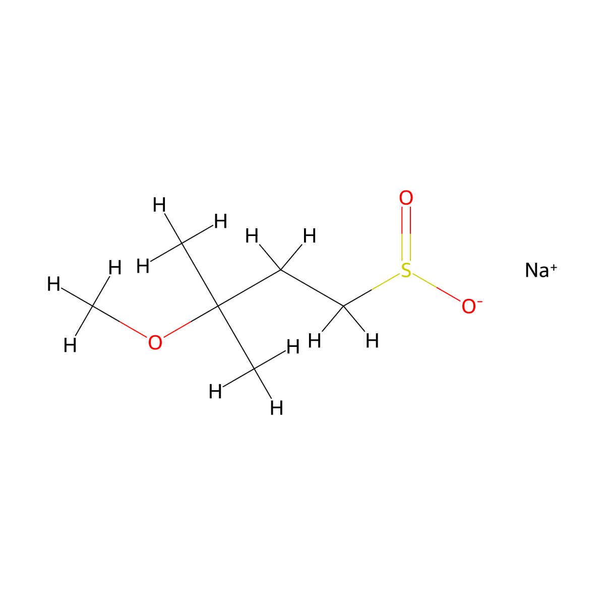 Sodium 3-methoxy-3-methylbutane-1-sulfinate molecular structure, CAS 1871665-63-2
