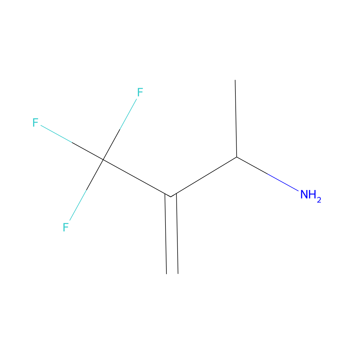 3-(Trifluoromethyl)but-3-en-2-amine molecular structure, CAS 1871679-35-4