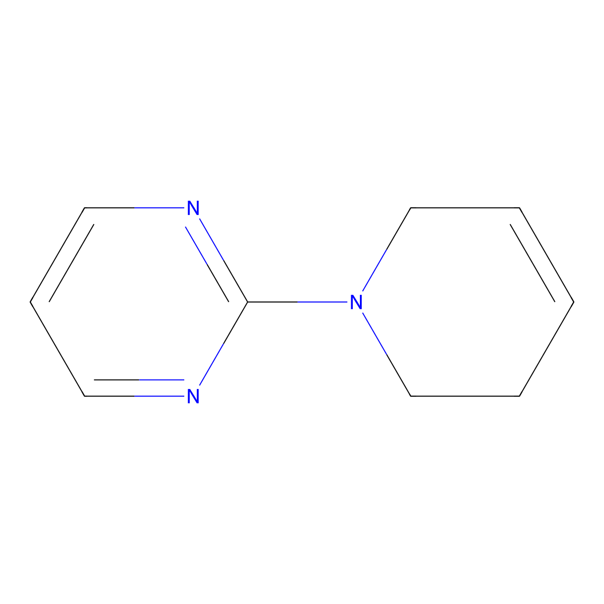 2-(1,2,3,6-Tetrahydropyridin-1-yl)pyrimidine molecular structure, CAS 1871704-68-5