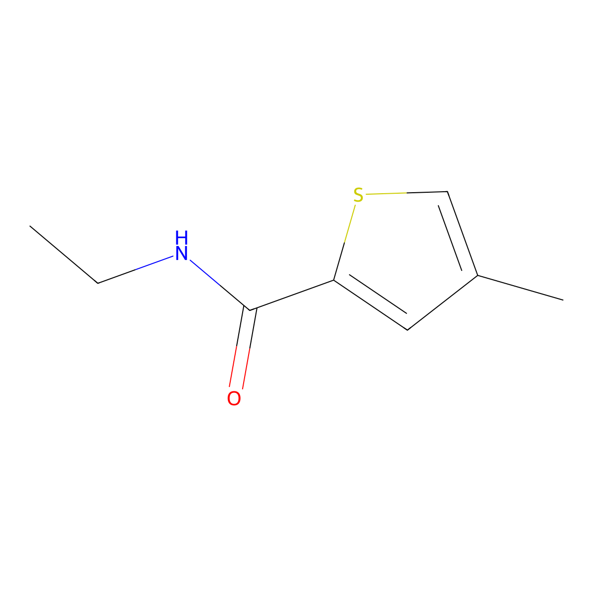N-Ethyl-4-methyl-2-thiophenecarboxamide molecular structure, CAS 1871759-73-7