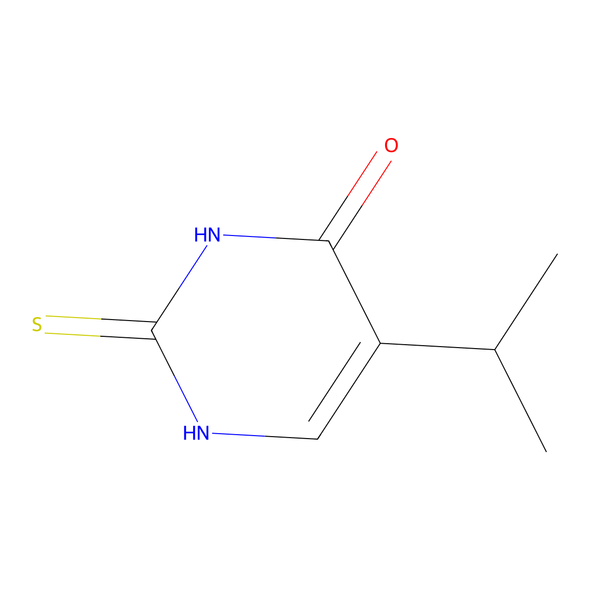 5-Isopropyl--2-thiouracil molecular structure, CAS 18718-34-8