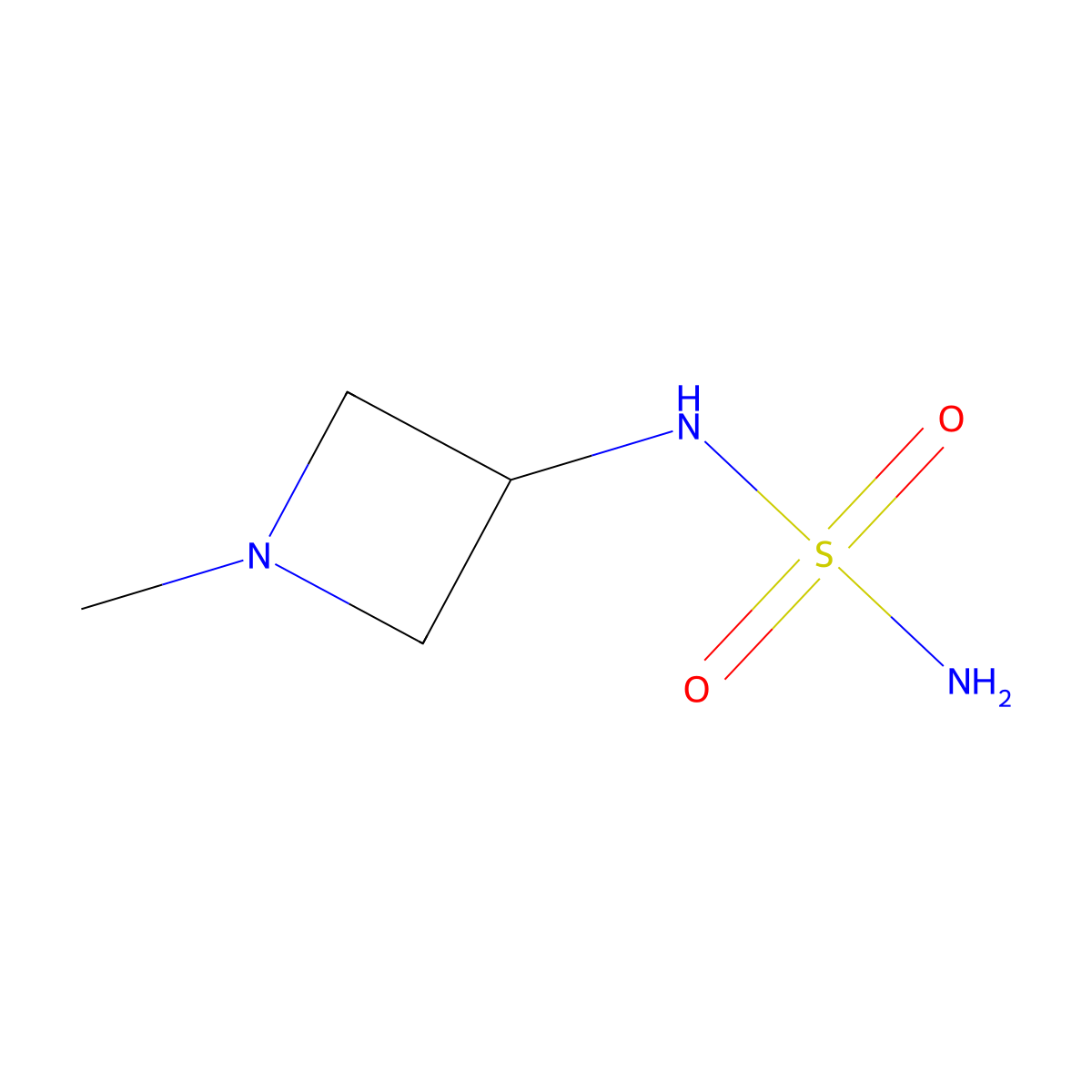 N-(1-methylazetidin-3-yl)aminosulfonamide molecular structure, CAS 1871855-17-2