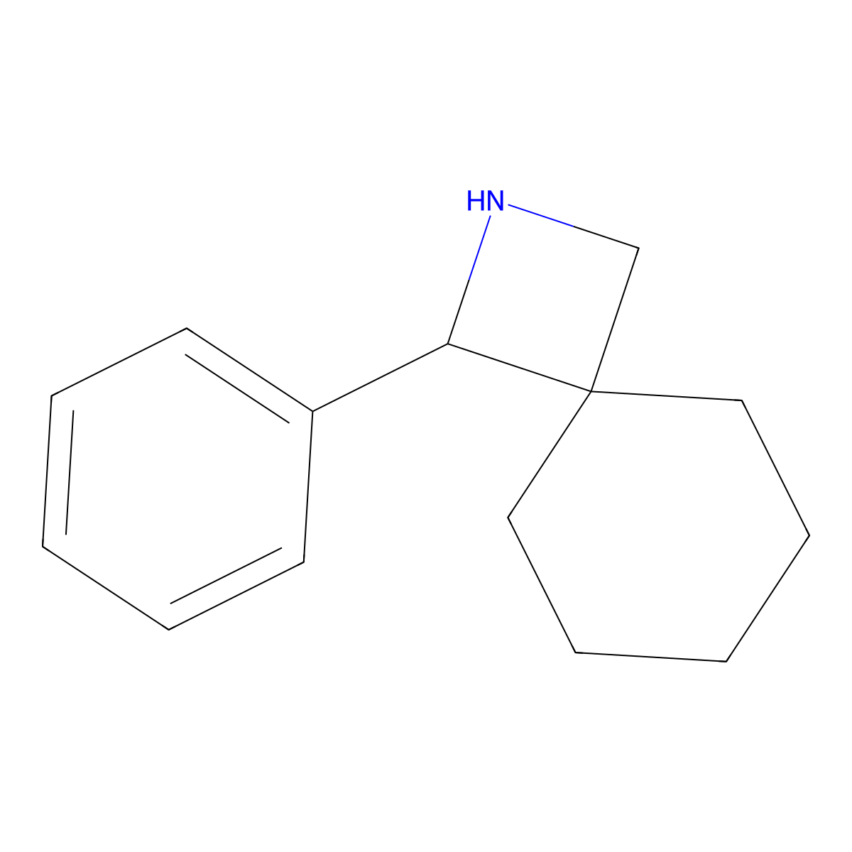 1-Phenyl-2-azaspiro[3.5]nonane molecular structure, CAS 1871889-41-6