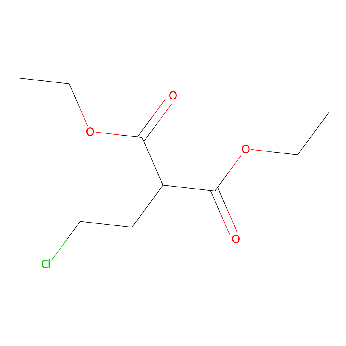 Diethyl(2-chloroethyl)propanedioate molecular structure, CAS 18719-42-1