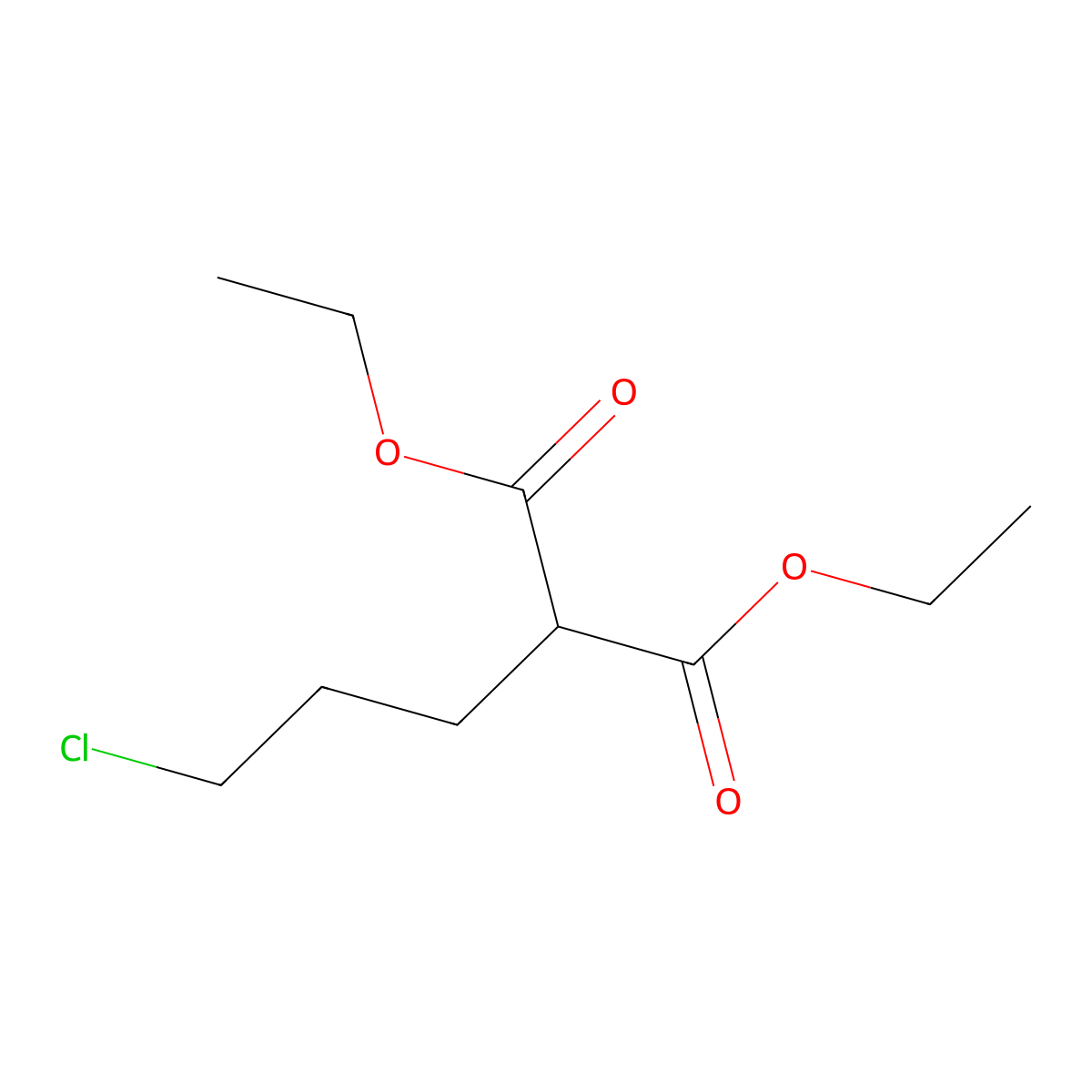 Malonic acid, 3-chloropropyl-, diethyl ester molecular structure, CAS 18719-43-2