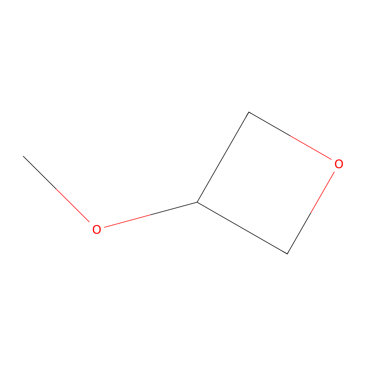 3-Methoxyoxetane molecular structure, CAS 1872-45-3