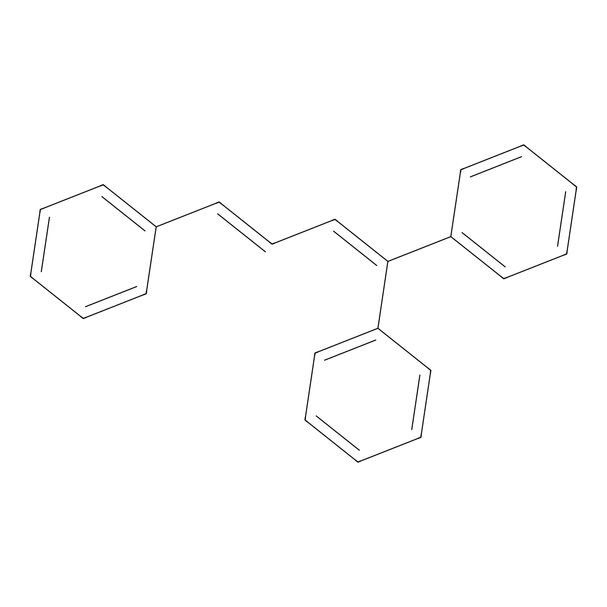 1,1',1''-(1,3-Butadien-1-yl-4-ylidene)trisbenzene molecular structure, CAS 18720-11-1