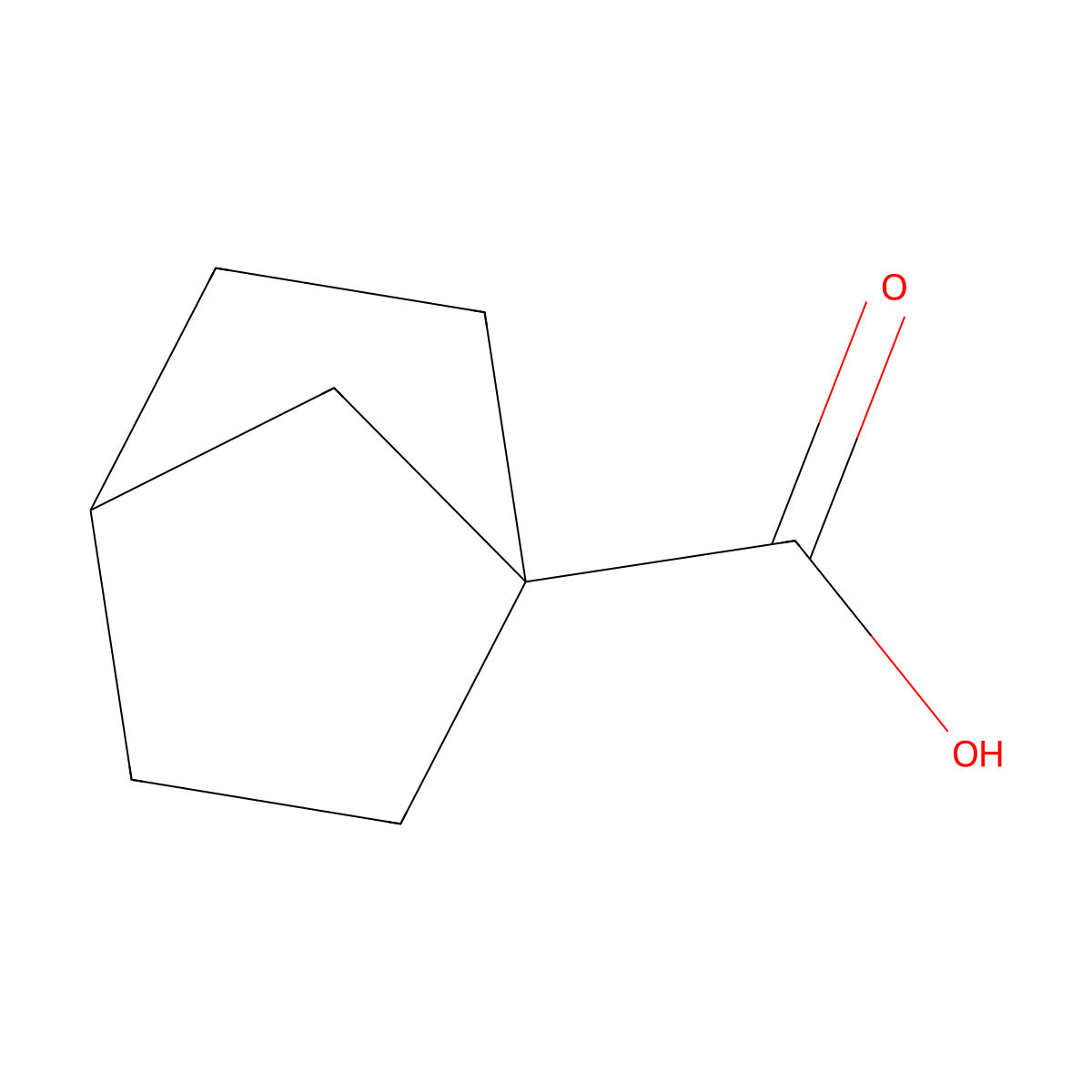 Bicyclo(2.2.1)heptane-1-carboxylic acid molecular structure, CAS 18720-30-4