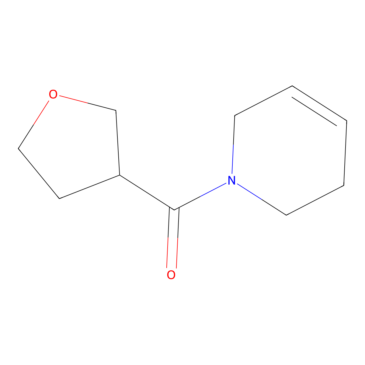 1-(Oxolane-3-carbonyl)-1,2,3,6-tetrahydropyridine molecular structure, CAS 1872055-47-4