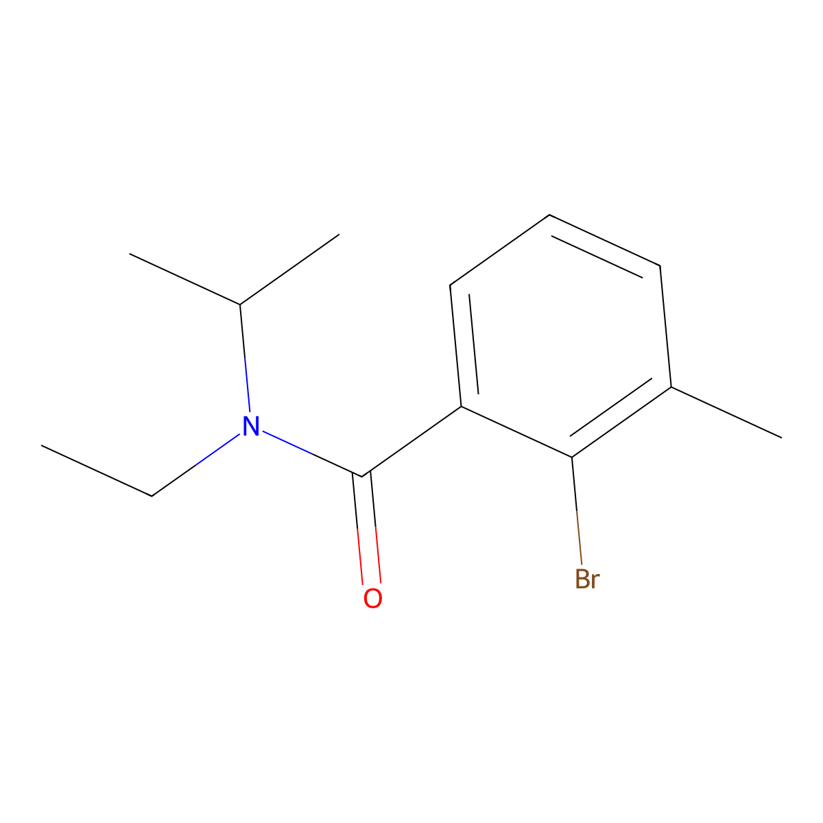 2-Bromo-N-ethyl-3-methyl-N-(1-methylethyl)benzamide molecular structure, CAS 1872097-30-7