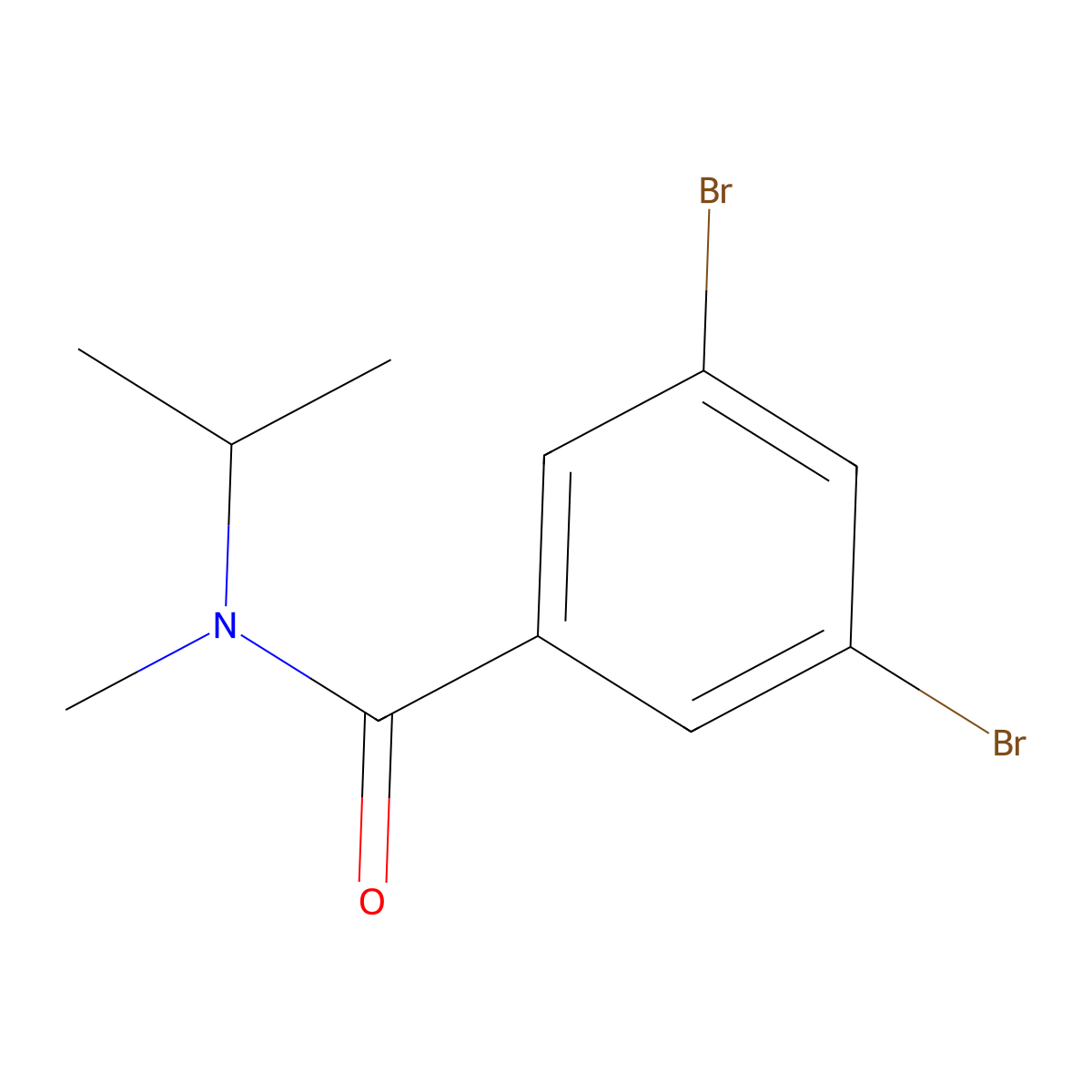 3,5-Dibromo-N-methyl-N-(1-methylethyl)benzamide molecular structure, CAS 1872104-87-4
