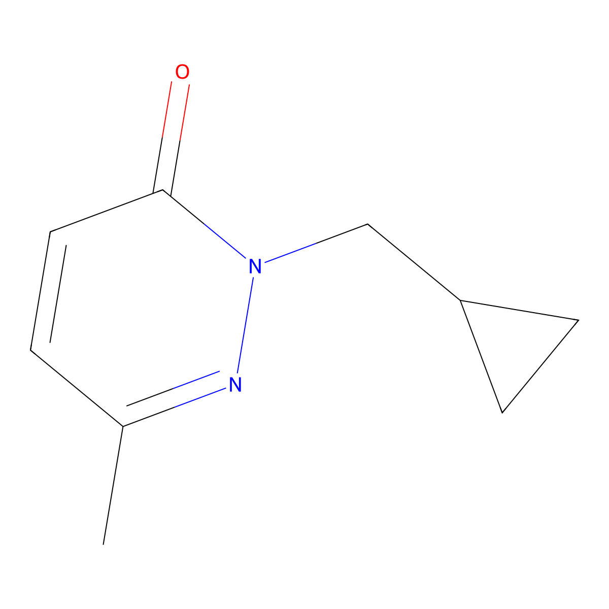 2-(Cyclopropylmethyl)-6-methyl-2,3-dihydropyridazin-3-one molecular structure, CAS 1872130-55-6