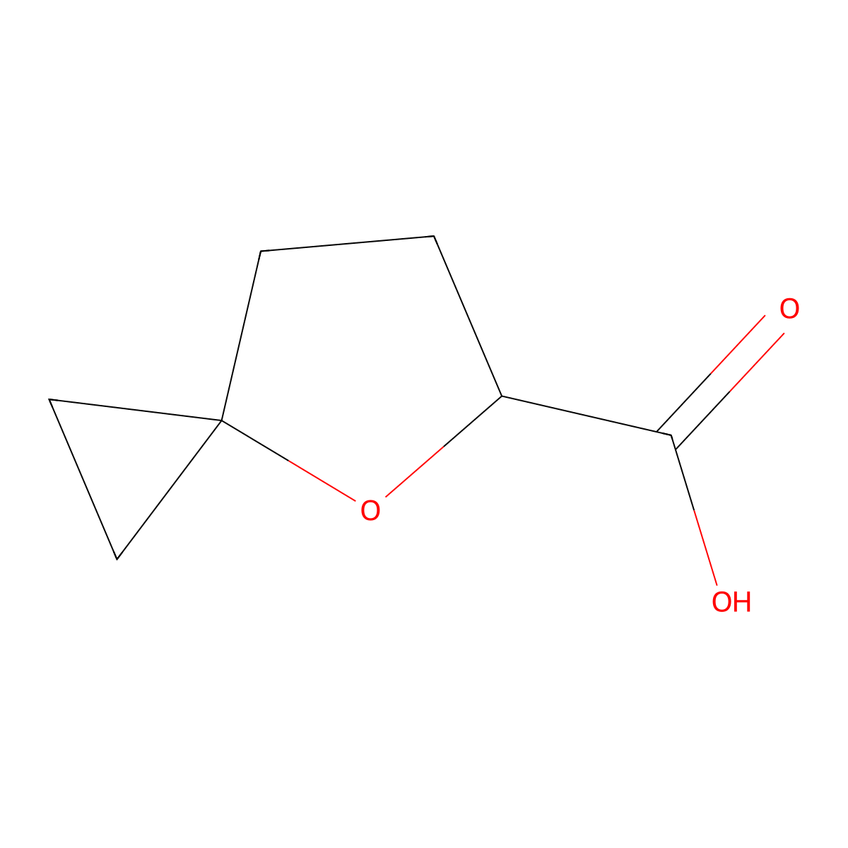 4-Oxaspiro[2.4]heptane-5-carboxylic acid molecular structure, CAS 1872152-83-4