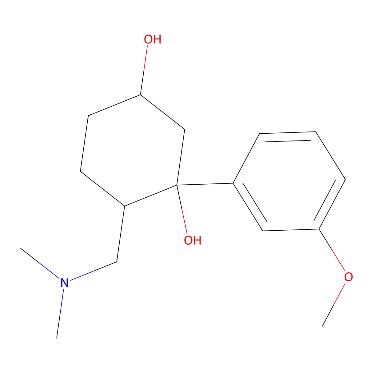 Axomadol molecular structure, CAS 187219-99-4