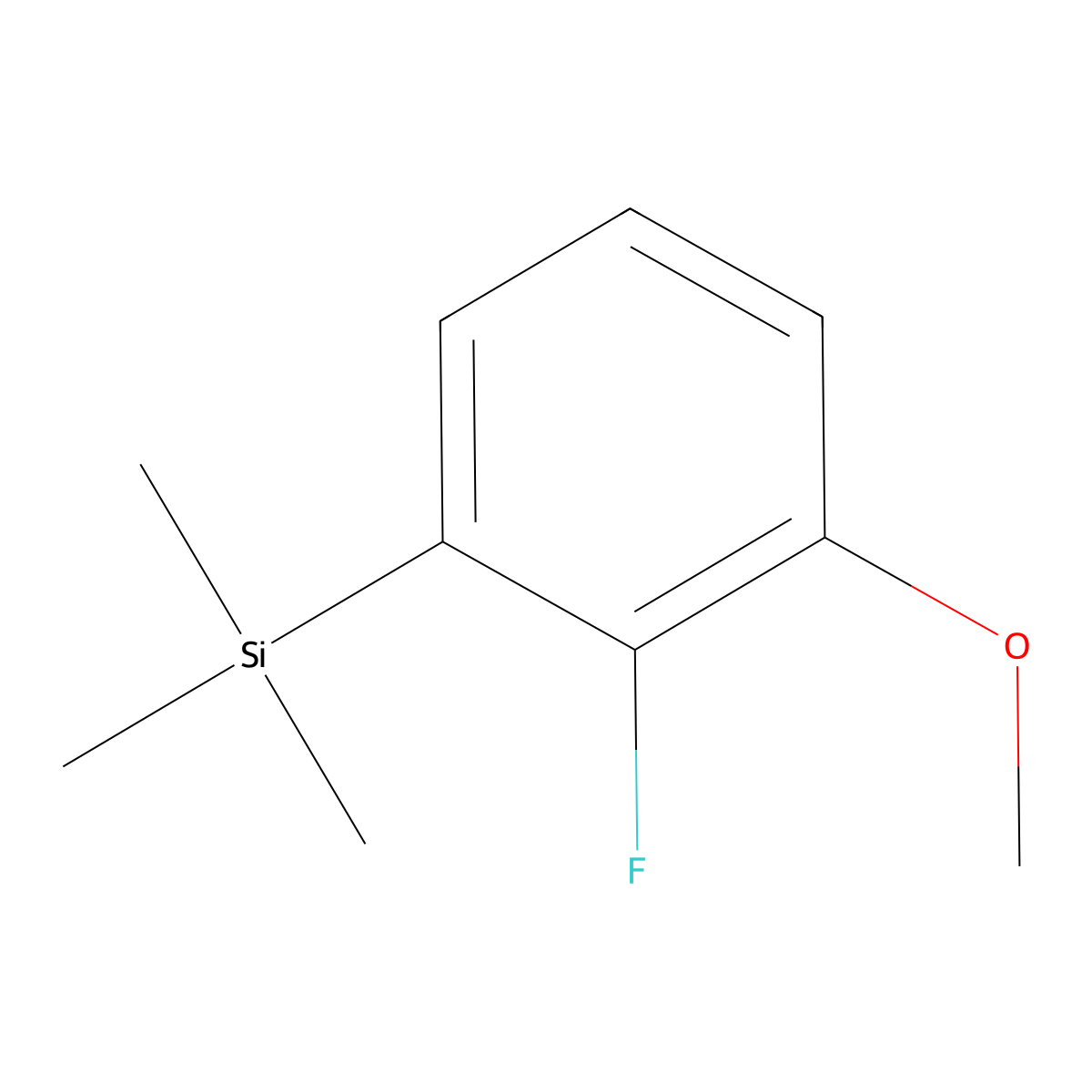 (2-Fluoro-3-methoxyphenyl)trimethylsilane molecular structure, CAS 1872212-70-8