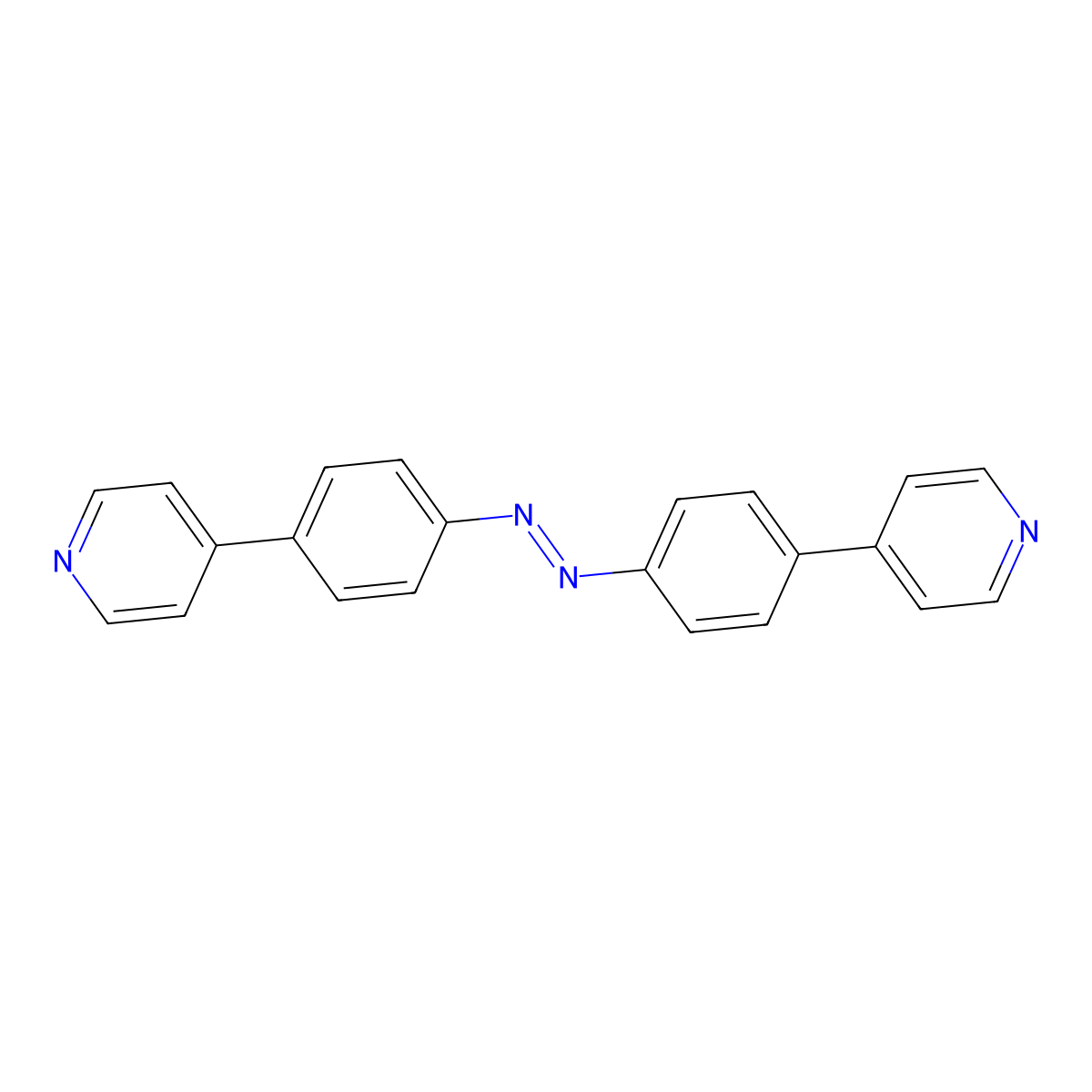 (E)-1,2-Bis(4-(pyridin-4-yl)phenyl)diazene molecular structure, CAS 1872218-35-3