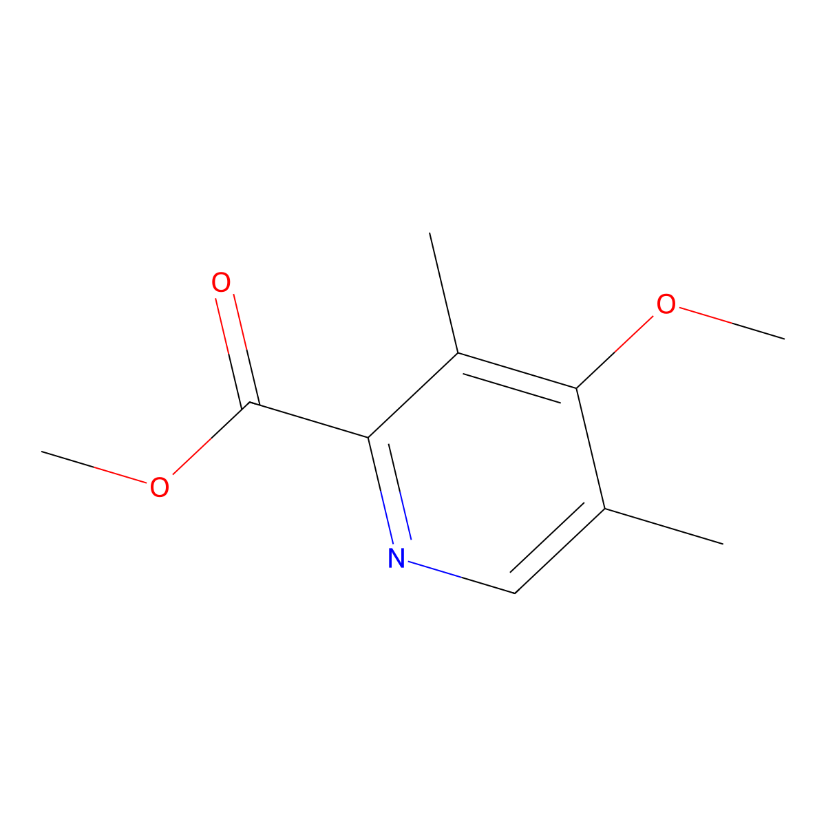 Methyl 4-methoxy-3,5-dimethylpicolinate molecular structure, CAS 187222-18-0