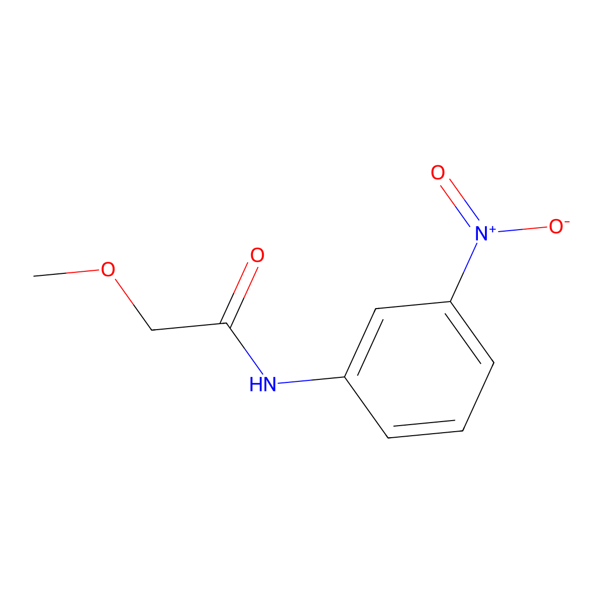 2-methoxy-N-(3-nitrophenyl)acetamide molecular structure, CAS 187225-66-7
