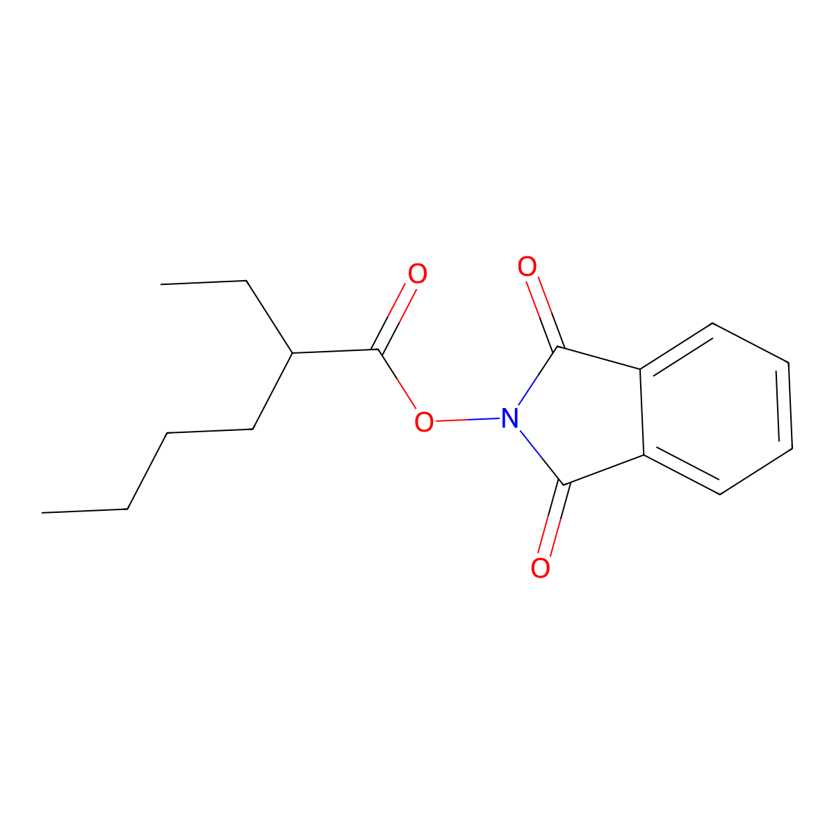 1,3-Dioxoisoindolin-2-yl 2-ethylhexanoate molecular structure, CAS 1872262-63-9