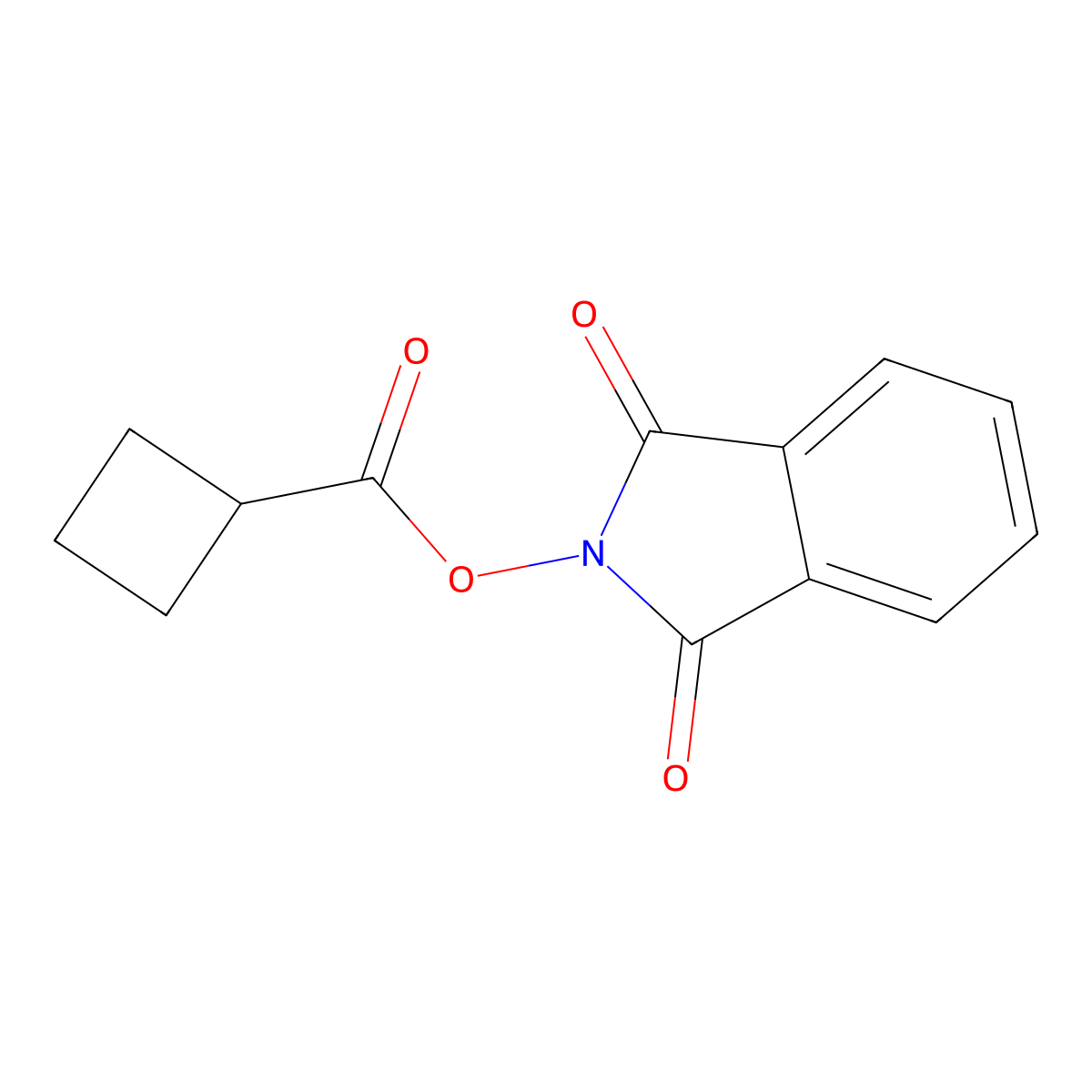 1,3-Dioxoisoindolin-2-yl cyclobutanecarboxylate molecular structure, CAS 1872262-64-0
