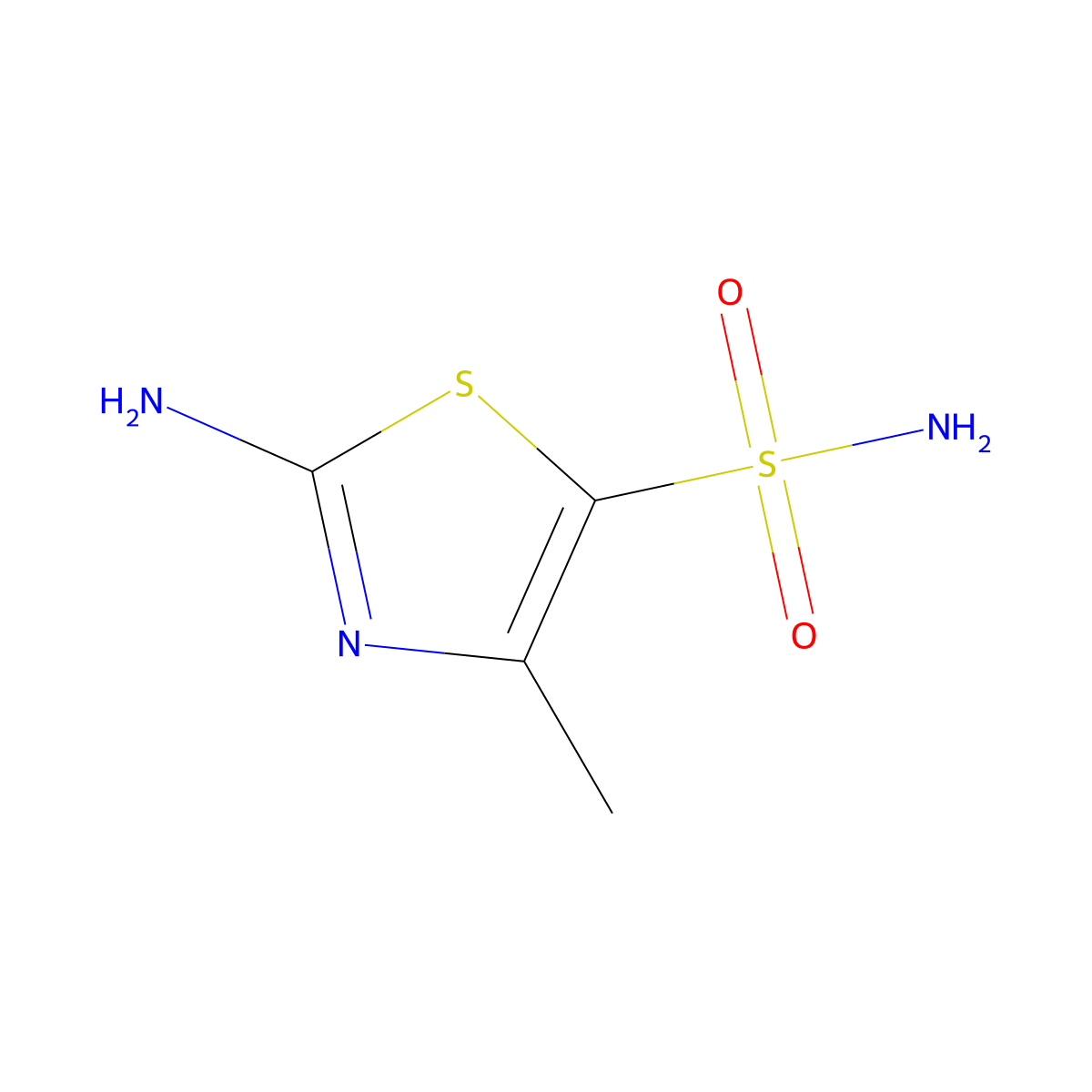2-Amino-4-methyl-1,3-thiazole-5-sulfonamide molecular structure, CAS 187230-38-2