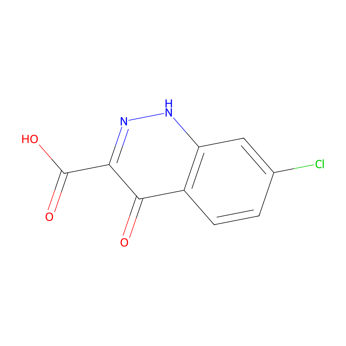 7-Chloro-4-oxo-1,4-dihydrocinnoline-3-carboxylic acid molecular structure, CAS 187231-22-7