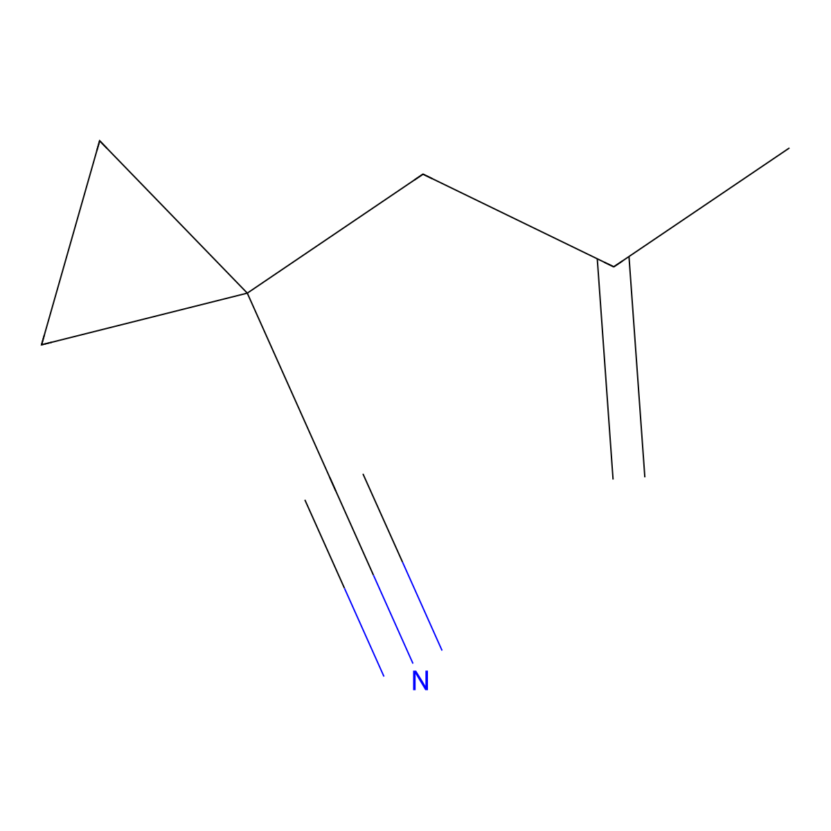 1-(2-Methyl-allyl)-cyclopropanecarbonitrile molecular structure, CAS 1872366-16-9