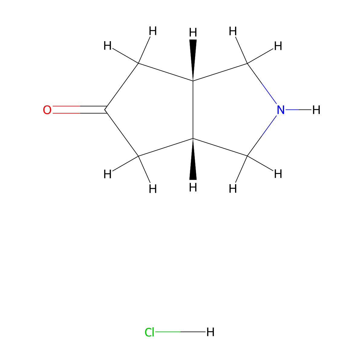 cis-Octahydrocyclopenta[c]pyrrol-5-one hydrochloride molecular structure, CAS 1872371-83-9
