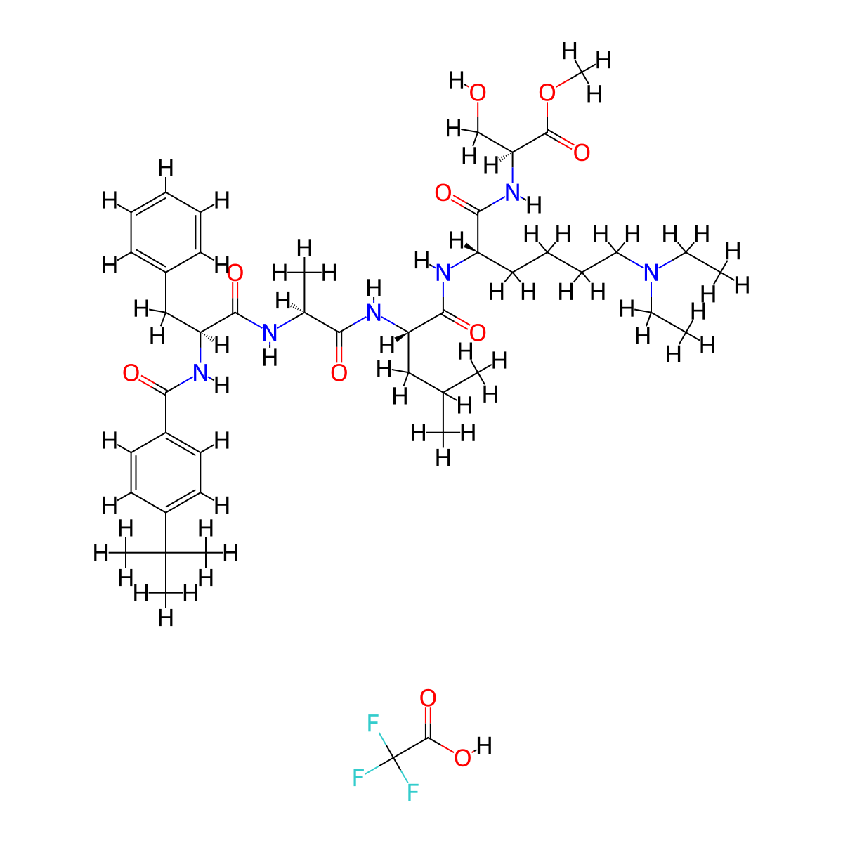 UNC3866 TFA(1872382-47-2 free base) molecular structure, CAS 1872382-48-3