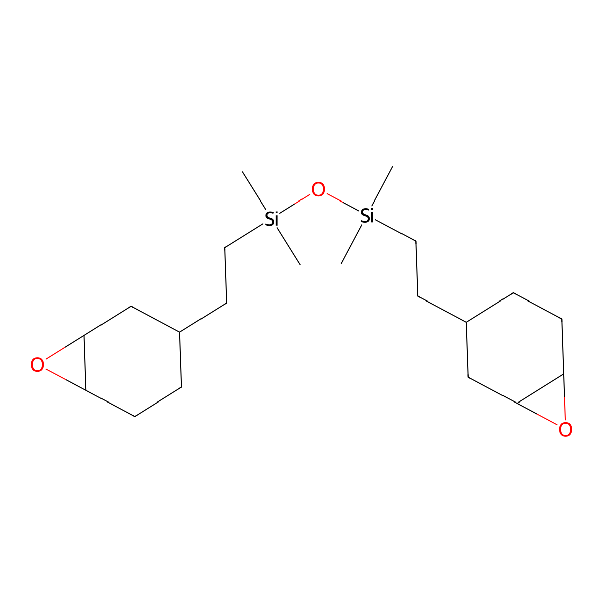 Disiloxane, 1,1,3,3-tetramethyl-1,3-bis[2-(7-oxabicyclo[4.1.0]hept-3-yl)ethyl]- molecular structure, CAS 18724-32-8
