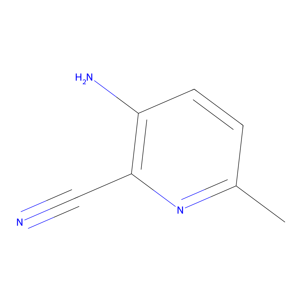 3-Amino-6-methylpicolinonitrile molecular structure, CAS 187242-93-9