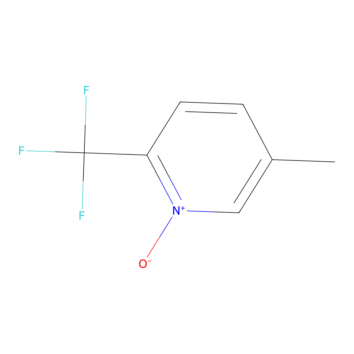 5-Methyl-2-(trifluoromethyl)pyridine 1-oxide molecular structure, CAS 1872431-66-7