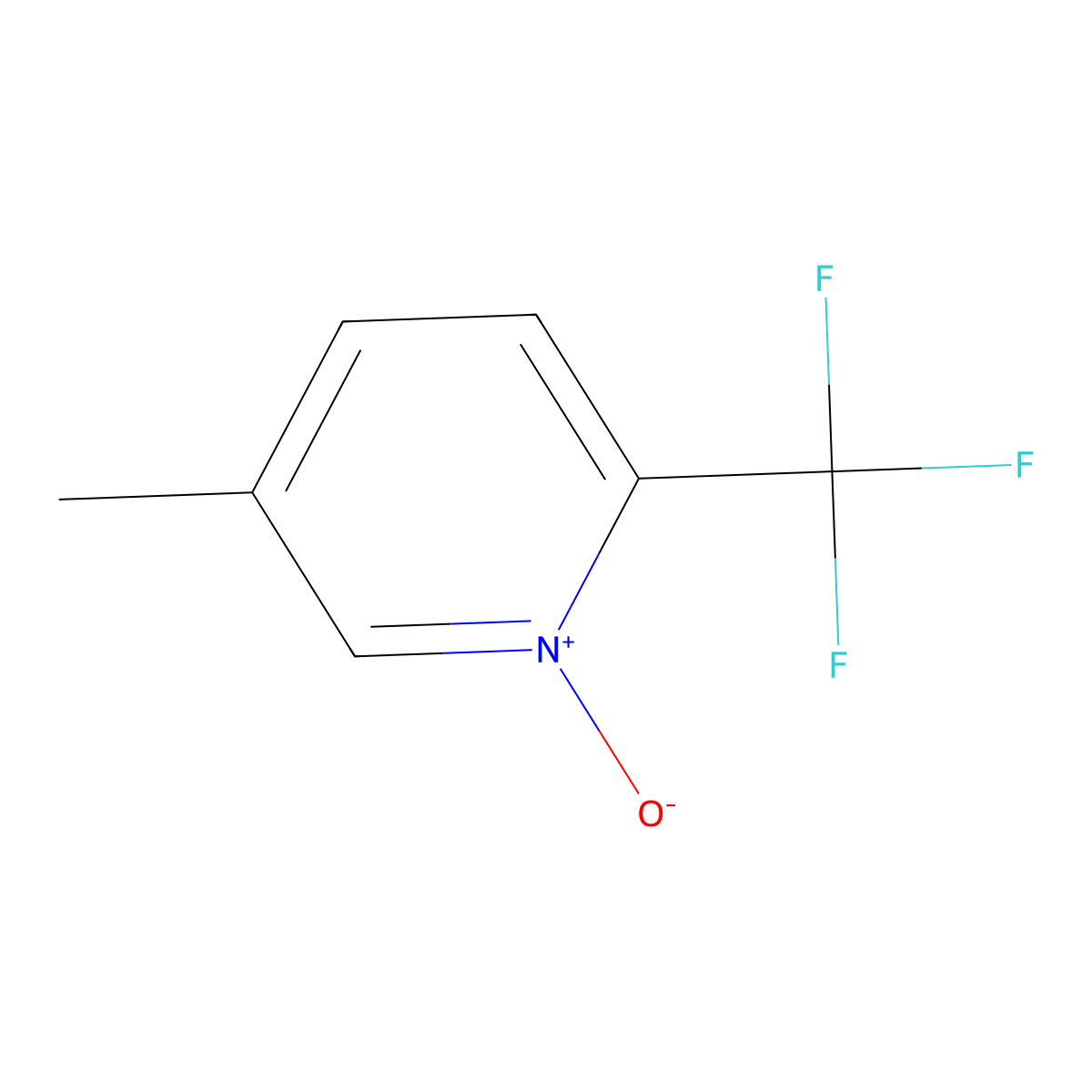 5-Methyl-2-(trifluoromethyl)pyridine 1-oxide molecular structure, CAS 1872431-66-7