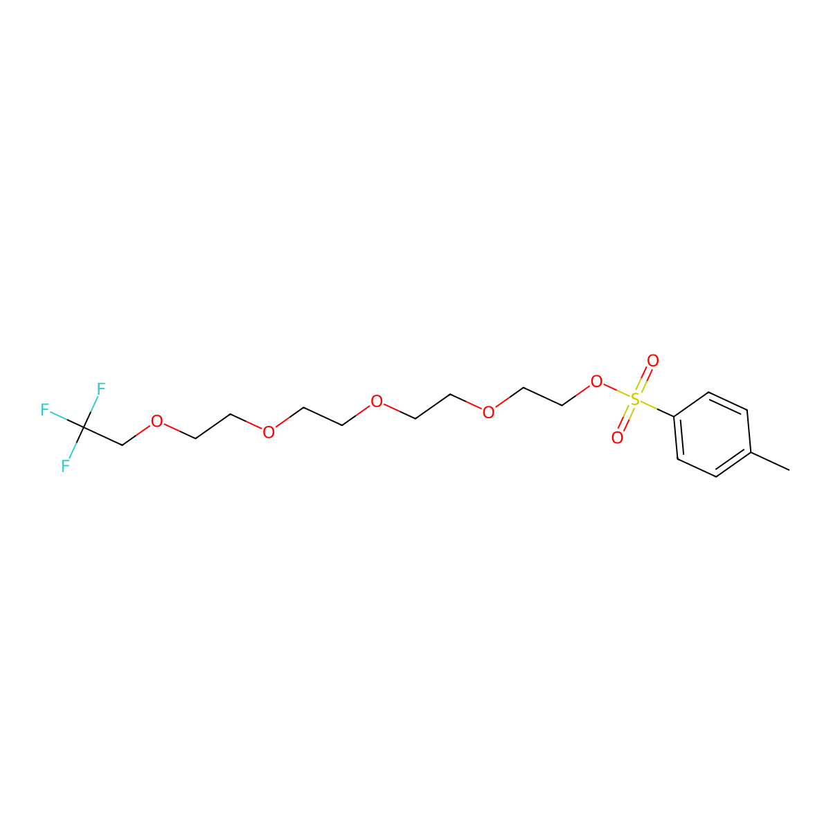 1,1,1-Trifluoroethyl-PEG5-Tos molecular structure, CAS 1872433-61-8