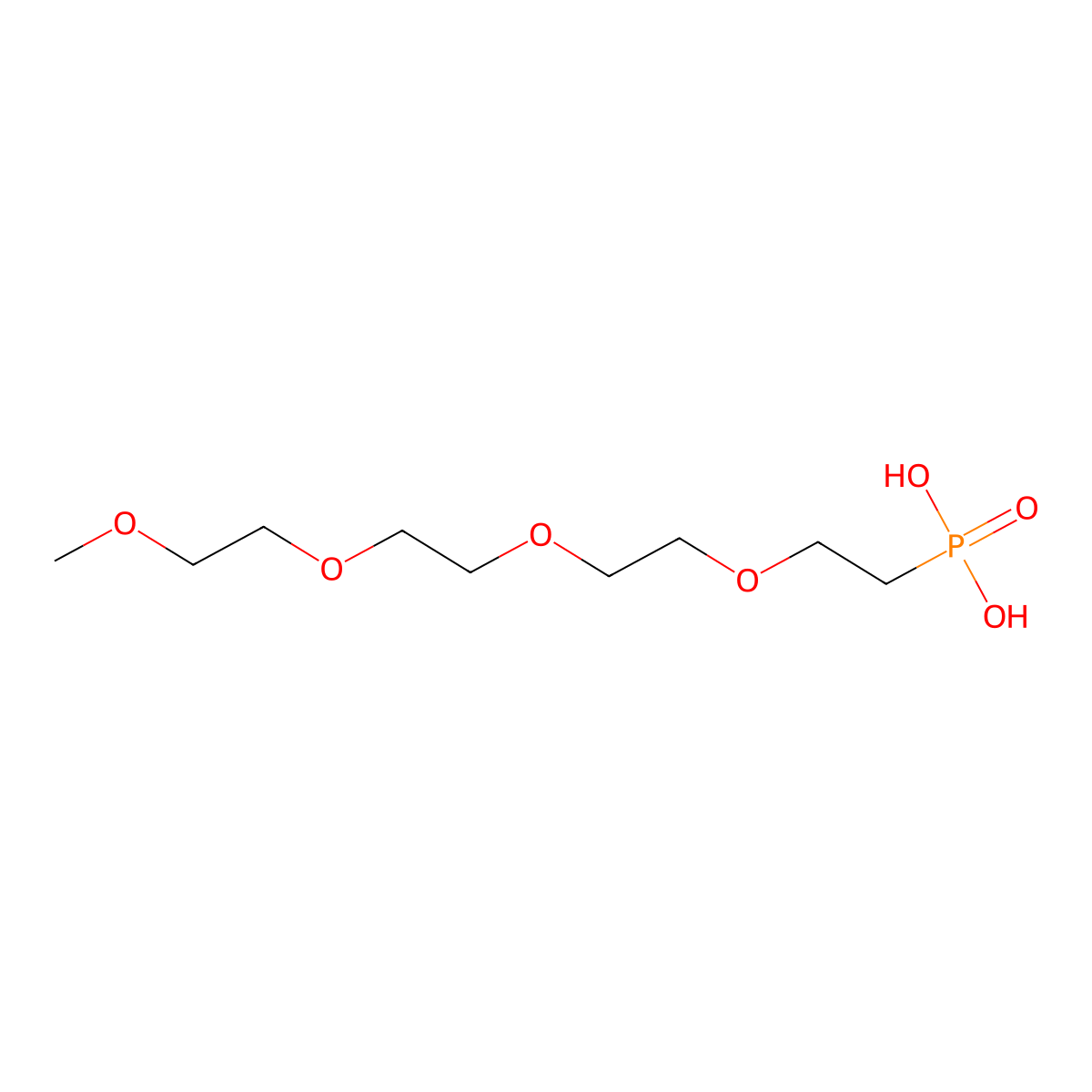 m-PEG4-phosphonic acid molecular structure, CAS 1872433-62-9