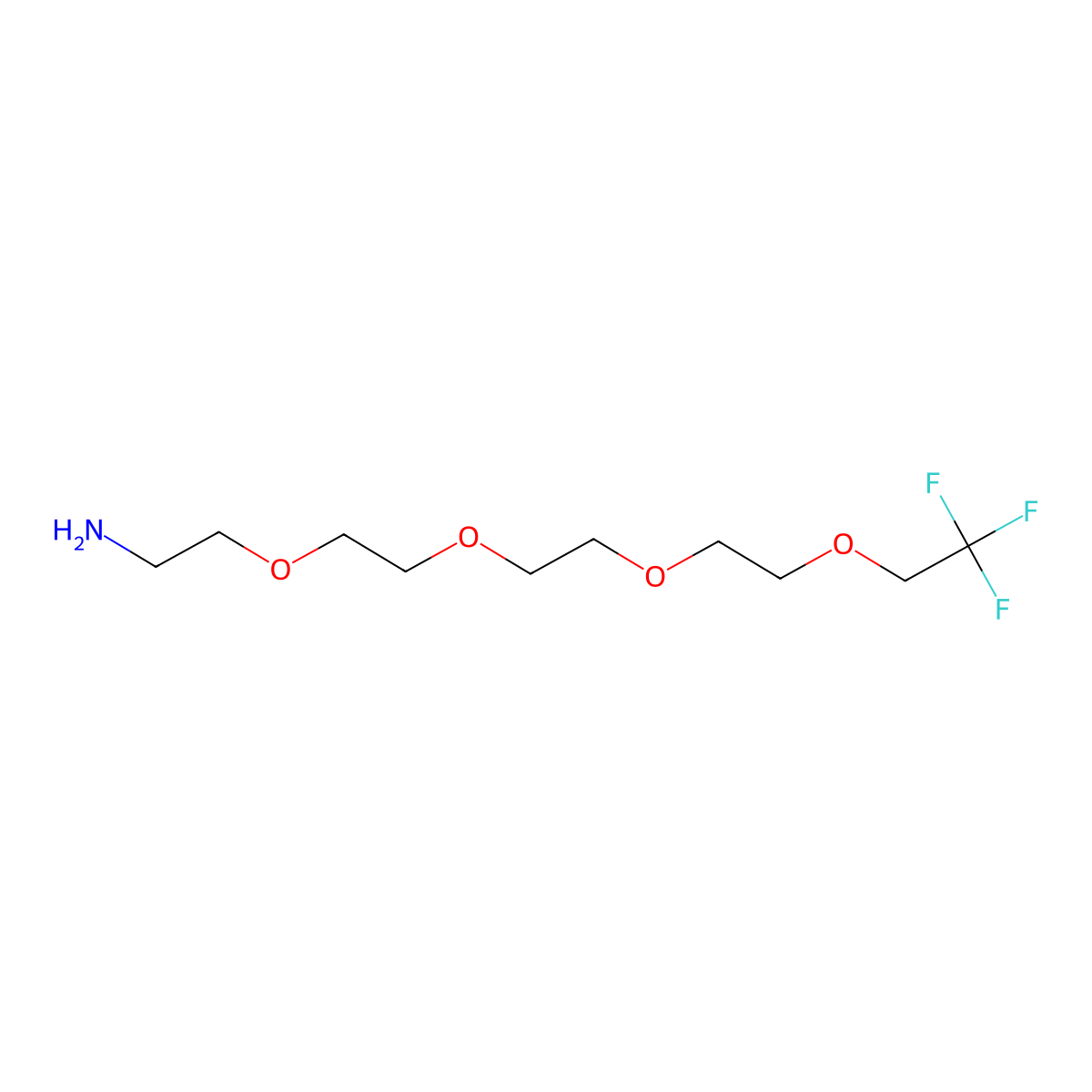 1,1,1-Trifluoroethyl-PEG4-amine molecular structure, CAS 1872433-72-1