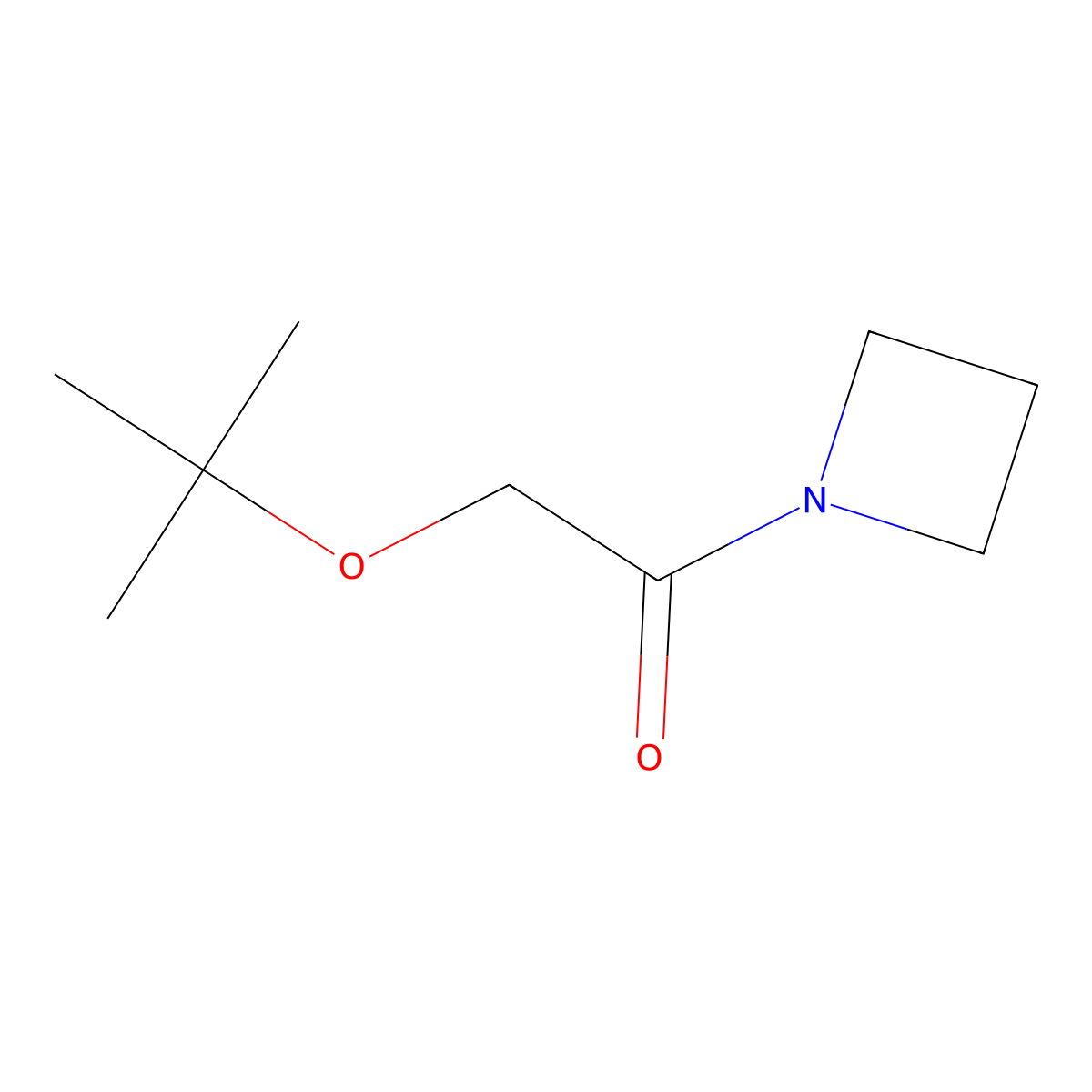 1-(AZetidin-1-yl)-2-(tert-butoxy)ethanone molecular structure, CAS 1872477-77-4