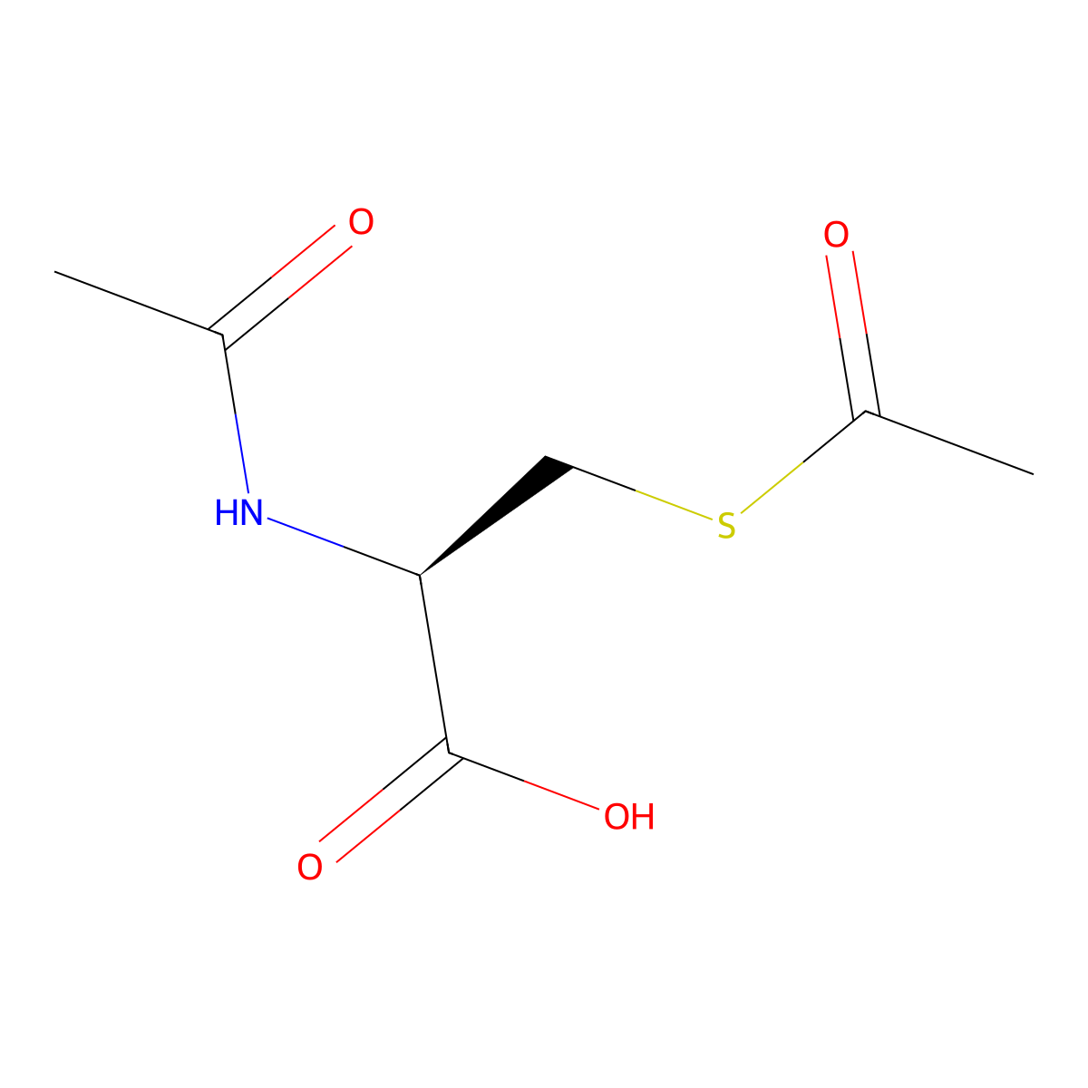 N,S-Diacetylcysteine molecular structure, CAS 18725-37-6