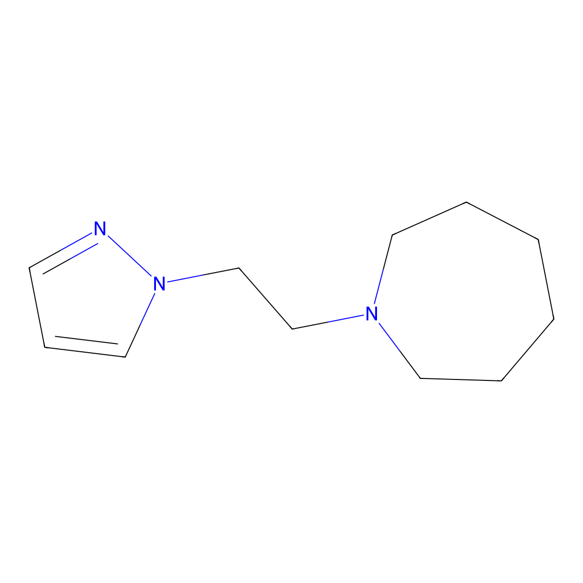 1-(2-(1H-pyrazol-1-yl)ethyl)azepane molecular structure, CAS 1872525-17-1