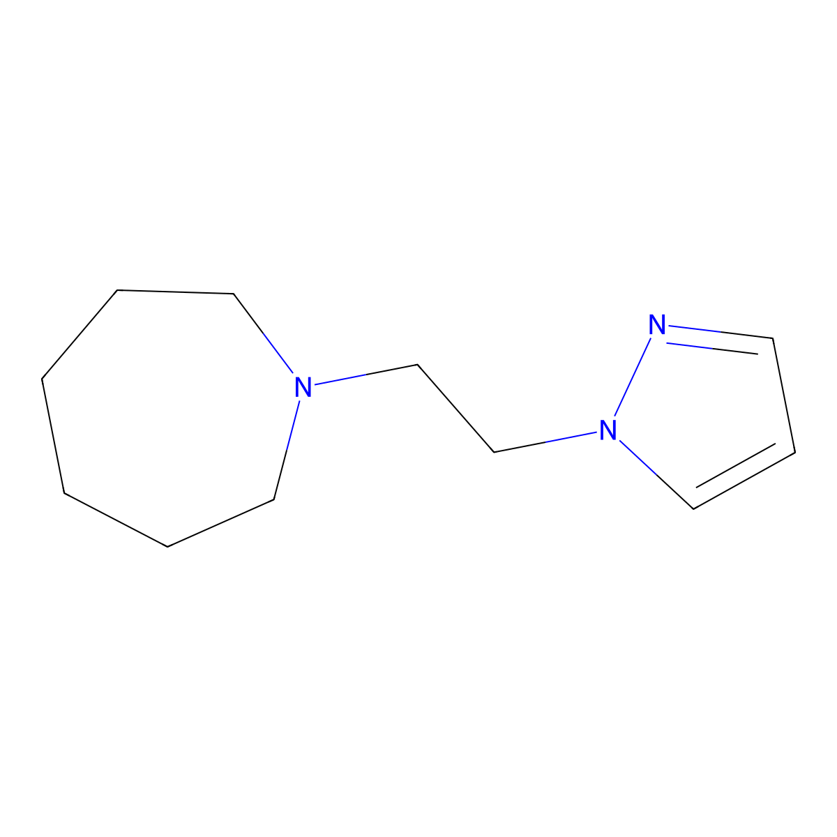 1-(2-(1H-pyrazol-1-yl)ethyl)azepane molecular structure, CAS 1872525-17-1