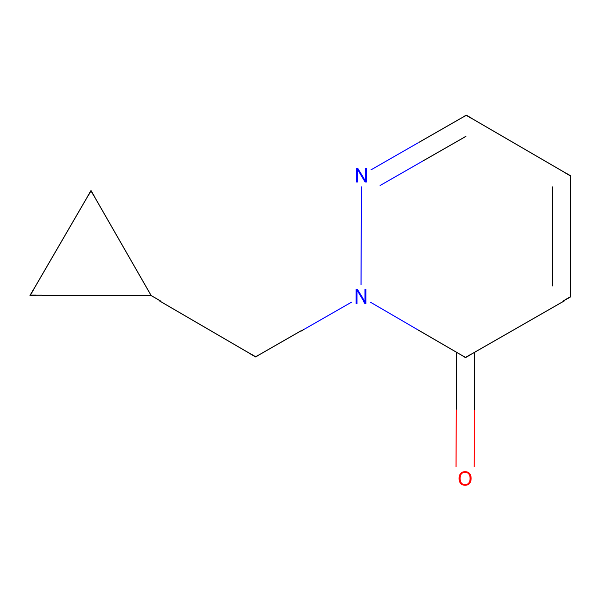 2-(Cyclopropylmethyl)-2,3-dihydropyridazin-3-one molecular structure, CAS 1872681-15-6