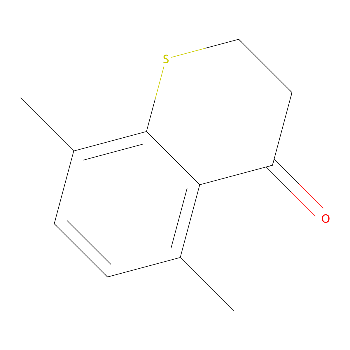 5,8-Dimethyl-3,4-dihydro-2H-1-benzothiopyran-4-one molecular structure, CAS 187271-05-2