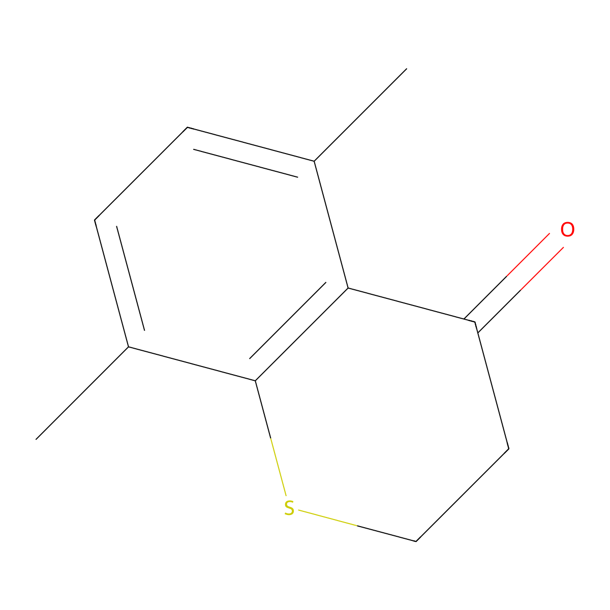 5,8-Dimethyl-3,4-dihydro-2H-1-benzothiopyran-4-one molecular structure, CAS 187271-05-2