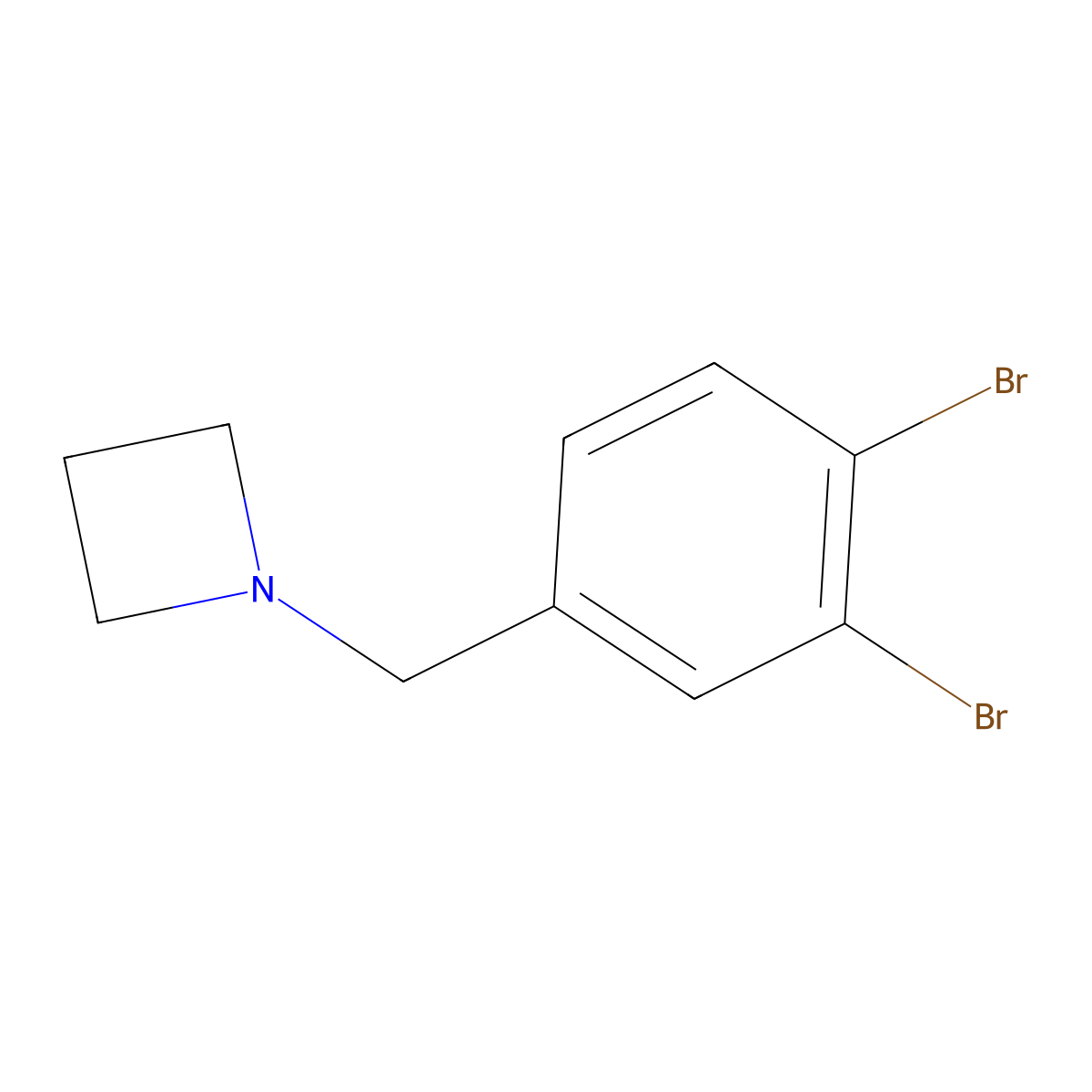 1-(3,4-Dibromobenzyl)azetidine molecular structure, CAS 1872736-32-7