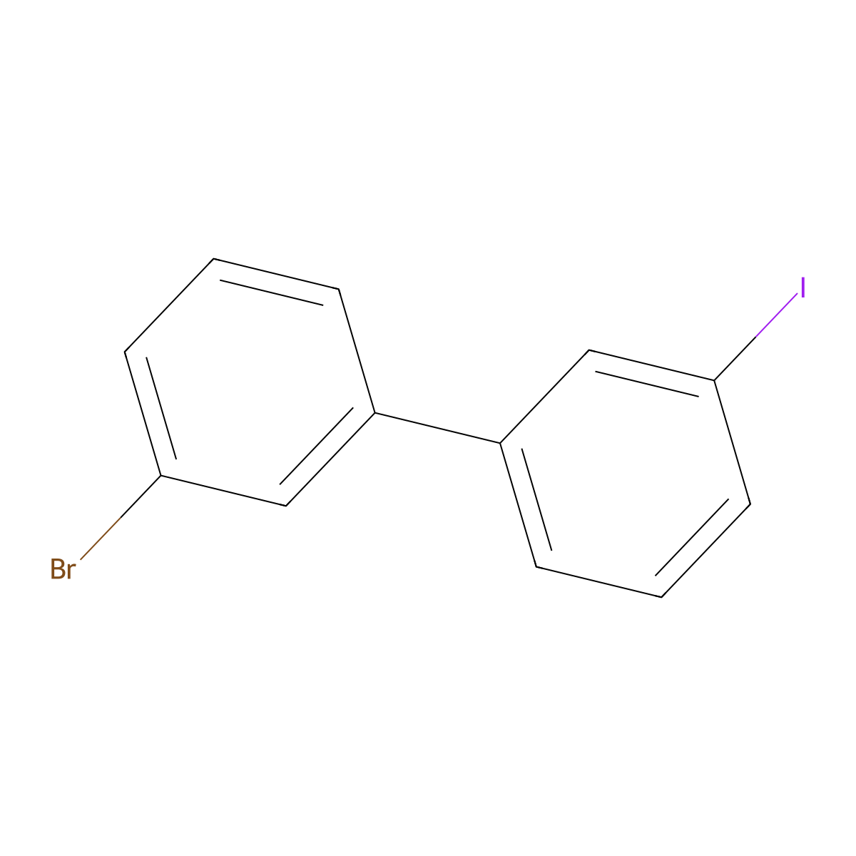 3-Bromo-3'-iodo-1,1'-biphenyl molecular structure, CAS 187275-76-9